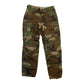 80’s Woodland Camo Cargo Trousers Combat Camouflage Nylon Cotton Pants - Adjustable Medium Long - 31”-35” x 33”