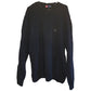 Chaps Black 100% Cotton Sweater - Large - 22.5” x 31”