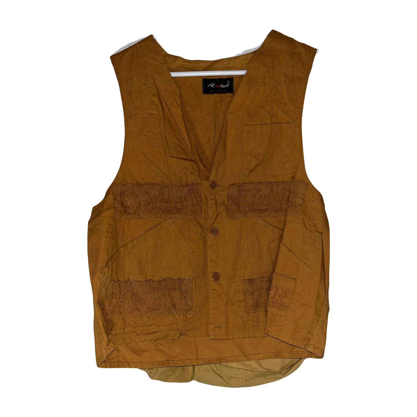 70/80's RedHead Hunting Vest - Medium - 20” x 23”