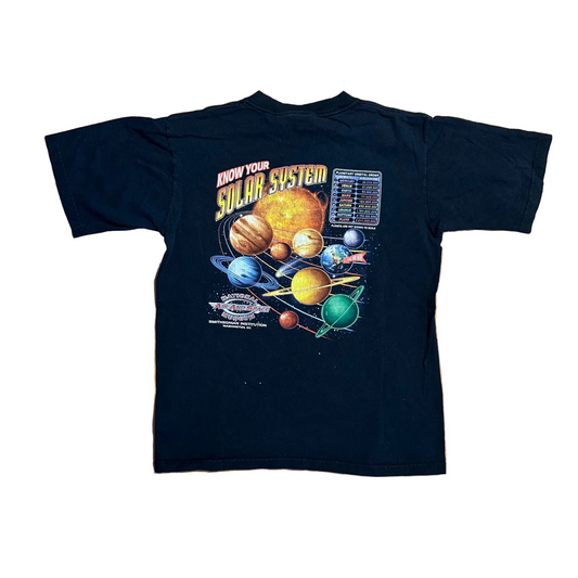 Anvil Smithsonian Air and Space Planet Solar System Black Tshirt - XSmall - 17.5" x 23"