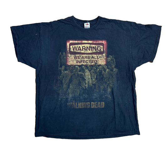 FOTL The Walking Dead AMC We're All Infected Black Tshirt - XLarge - 24" x 29.5"