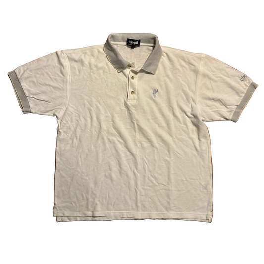 90's Ashworth White Collared Polo Shirt - XLarge - 25" x 29"