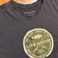 Life is Good Fishing Black Tshirt - XLarge - 26" x 31"