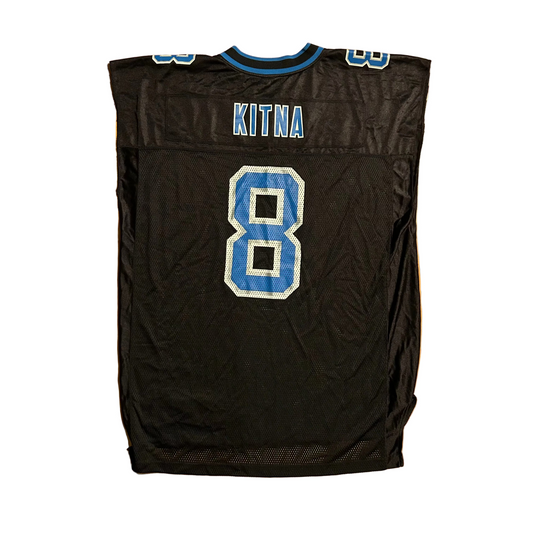Jon Kitna Detroit Lions NFL Football 8 Cutoff Jersey - XLarge - 25" x 32"