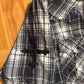Helix Black Checkered Plaid Button Up Snap Shirt - XLarge - 25.5" x 33"