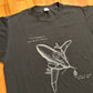 80's Sportswear F4 Phantom Miramar Black Tshirt - Large - 22" x 27"