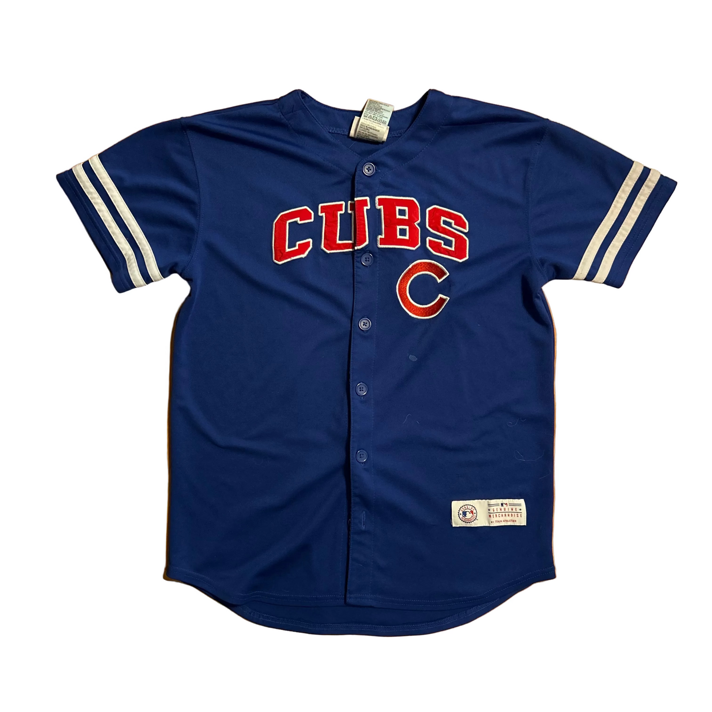 Chicago Cubs MLB Baseball Button Up Jersey - Small - 19" x 25"