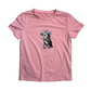 Cat Noise Headphones Pink Tshirt - Small - 18" x 23"
