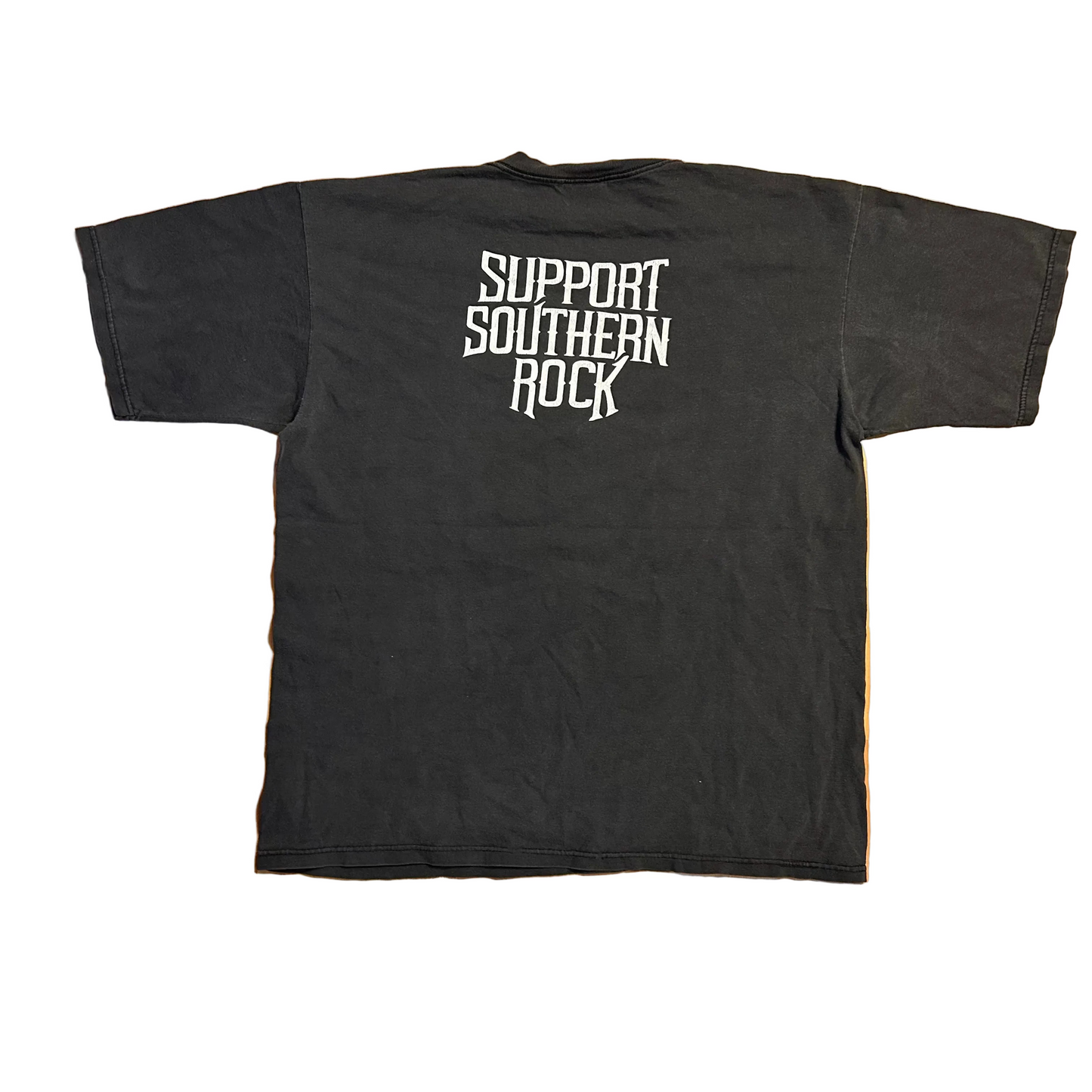 Allsport Lynrd Skynrd Support Southern Rock Black Tshirt - Large - 23" x 28"