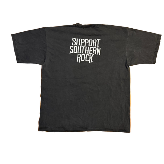 Allsport Lynrd Skynrd Support Southern Rock Black Tshirt - Large - 23" x 28"