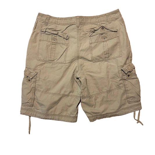 OP Ocean Pacific Brown Khaki Cargo Shorts - 34" x 10.5"
