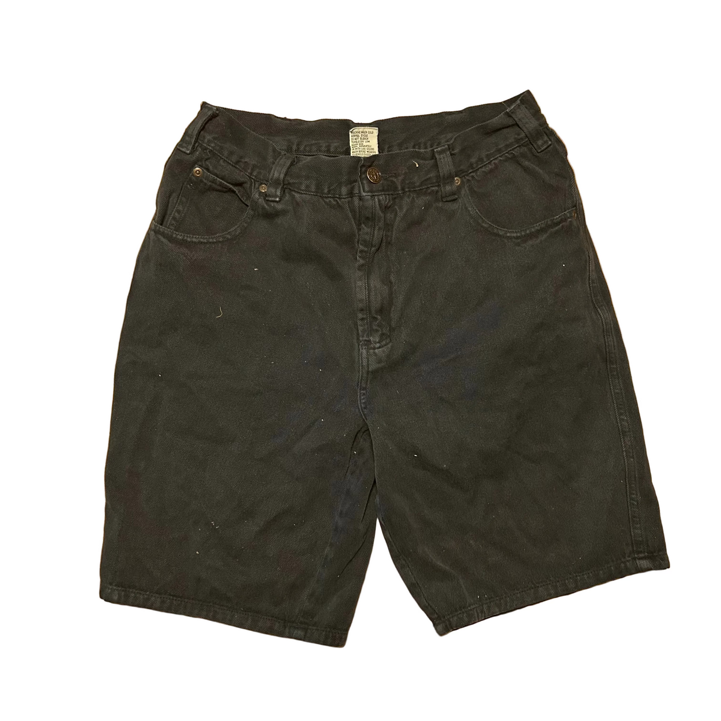 Greatland Black Denim Jorts Jean Shorts - 30" x 9.5"