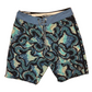 Volcom 4 Way Stretch Blue Design Swim Trunk Board Shorts - 30" x 9"