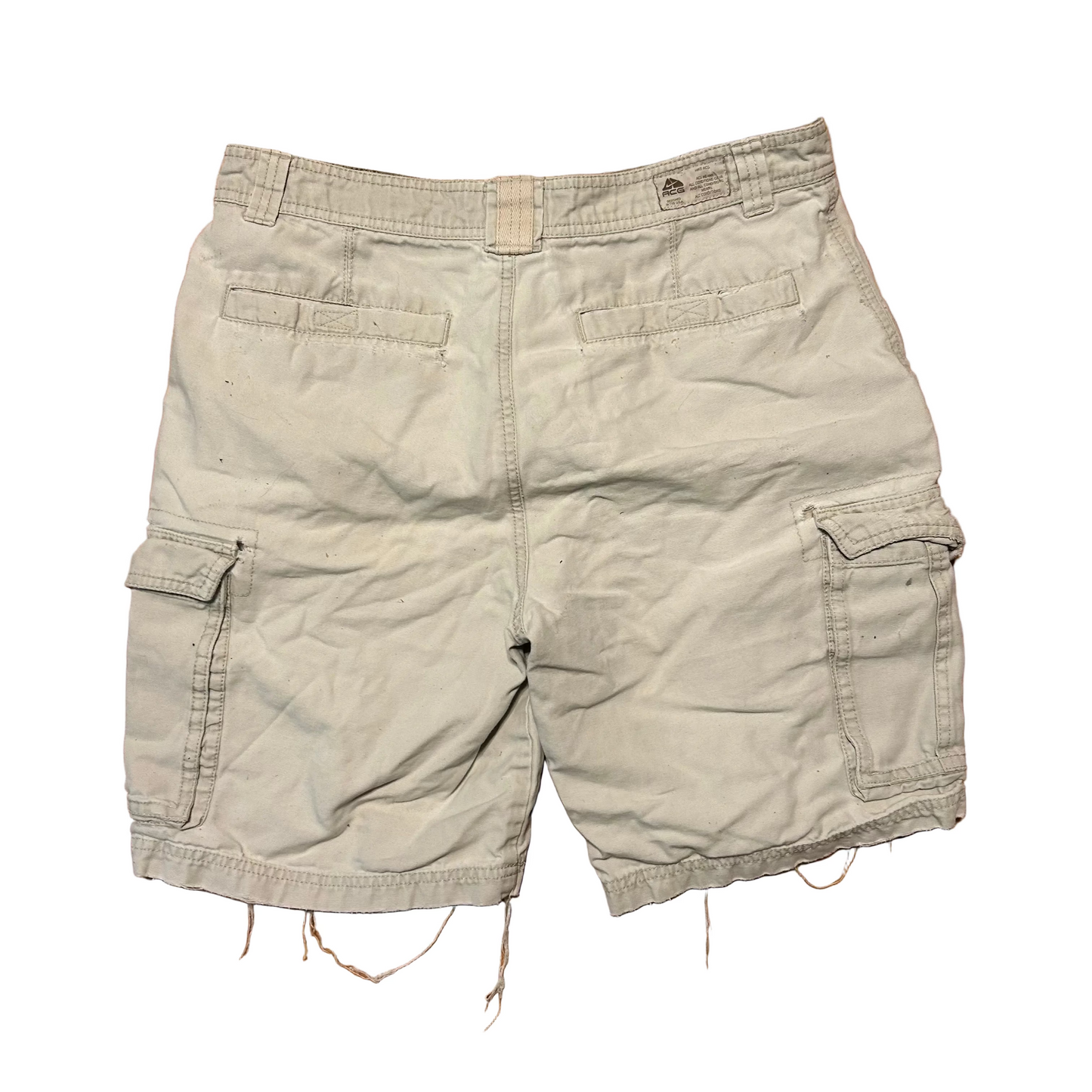 Nike ACG All Conditions Gear Khaki Cargo Shorts - 32" x 9.5"