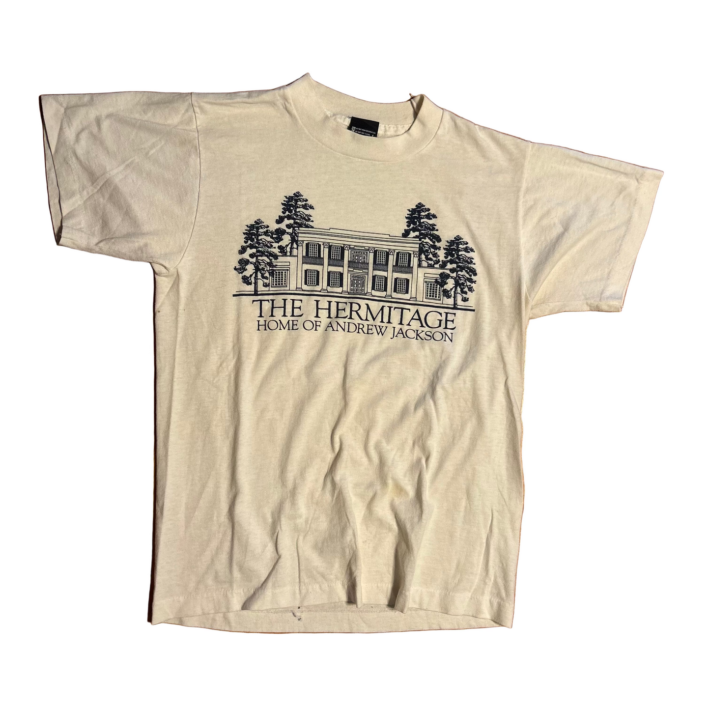 90's Screen Stars The Hermitage Home of Andrew Jackson White Tshirt - XSmall - 17" x 24"