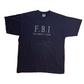 TND FBI Firm Believer in Christ Embroidered Navy Blue Tshirt - Large - 22.5" x 29.5"