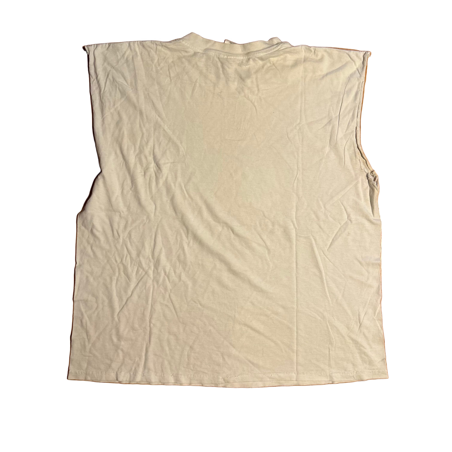 90's South Park Tanktop Cutoff White Tshirt - XLarge - 24.5" x 28"