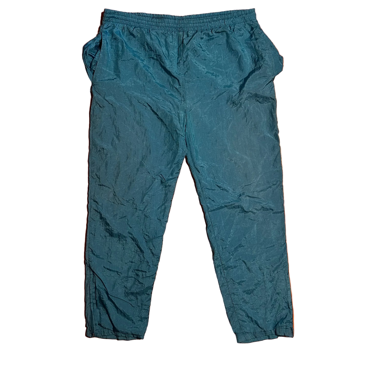 90's Mac Gregor Teal Blue Nylon Swishy Pants - Tagged L - 38" x 29"