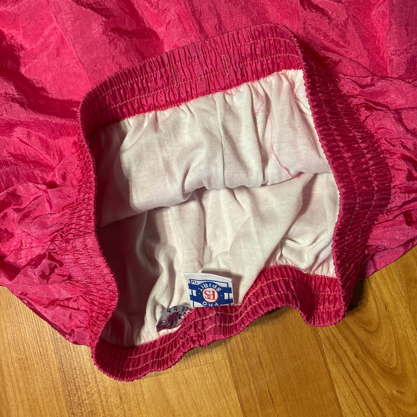 90's Pro Spirit Pink Nylon Swishy Jogger Sweatpants - Tagged L - 27" x 29"