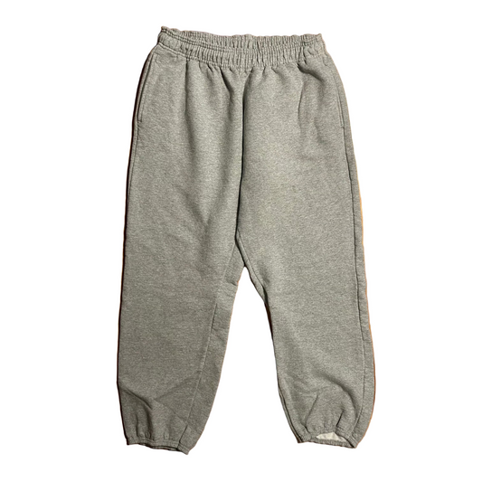 Ultimate Hanes Grey Cotton Jogger Sweapants - Tagged L - 28" x 28"
