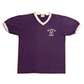 80's Eagle Millington Soccer Purple Ringer VNeck Tshirt - Medium - 21" x 27"