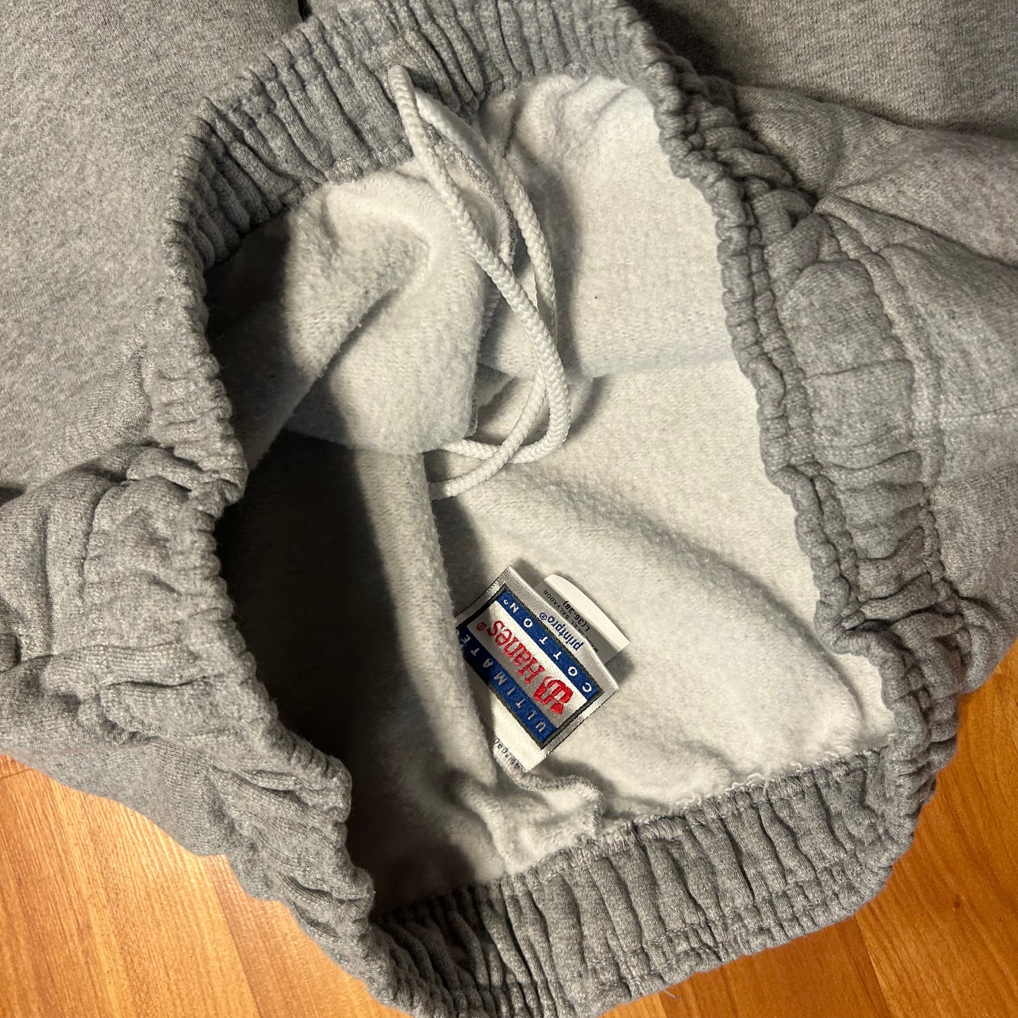 Ultimate Hanes Grey Cotton Jogger Sweapants - Tagged L - 28" x 28"
