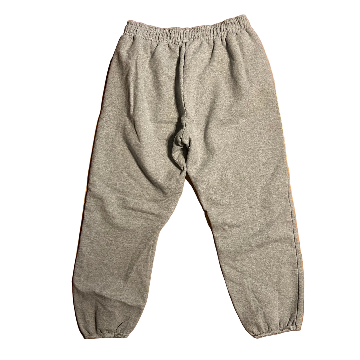 Ultimate Hanes Grey Cotton Jogger Sweapants - Tagged L - 28" x 28"