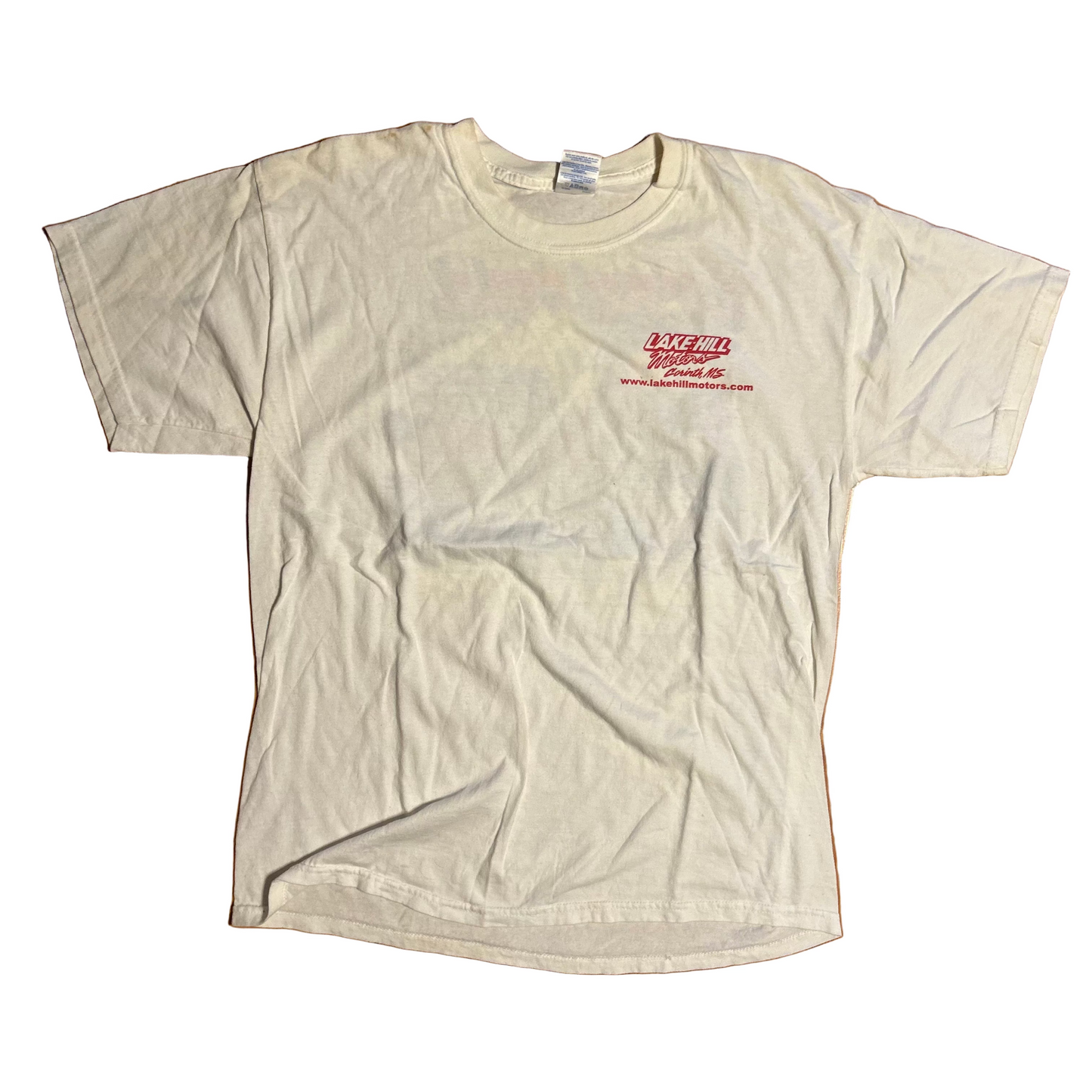 Honda Lake Hill Motors White Tshirt - Medium - 20" x 26"