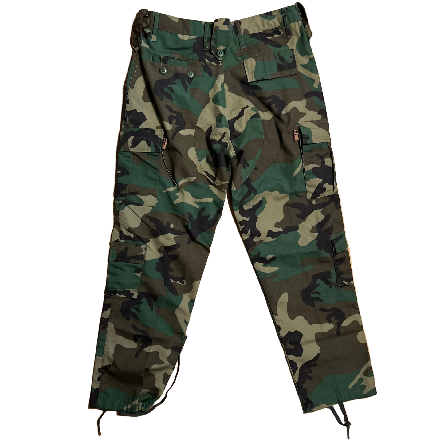 Camo Military Green Brown Black Cargo Pants - Tagged L - 34" x 31"