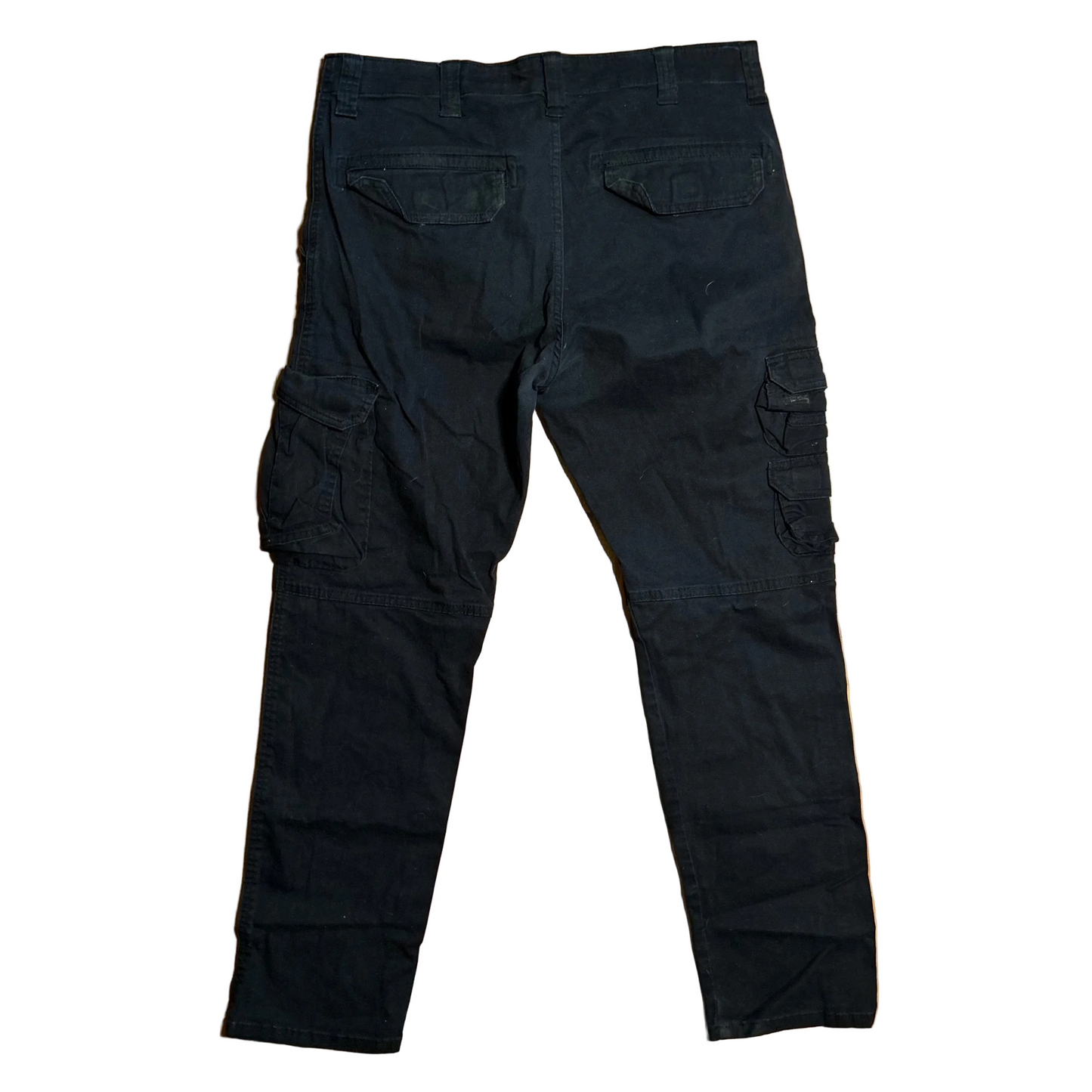 Wrangler Regular Taper Black Cargo Pants - 34" x 29"