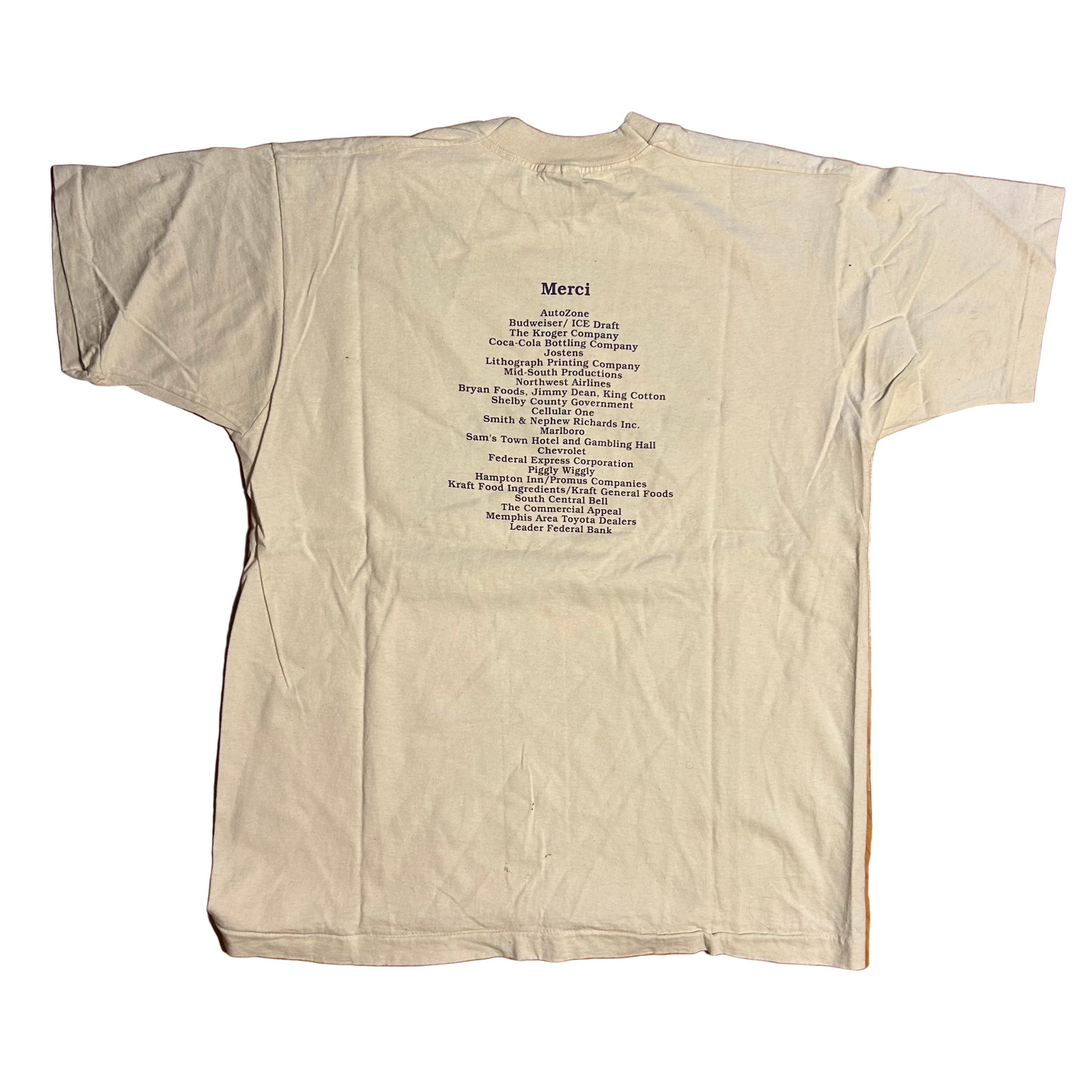 90's Memphis Cote D'Levoir West Africa White Tshirt - Large - 22.5" x 29"