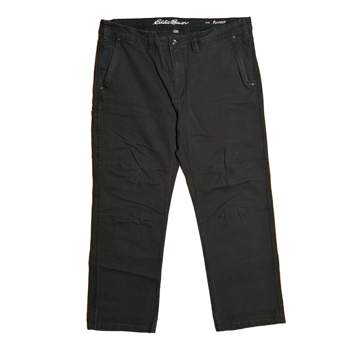 Eddie Bauer Relaxed Fit Dark Navy Work Pants - 39" x 28.5"
