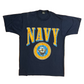 90's Screen Stars Department of the Navy Military Navy Blue Tshirt - Medium - 20" x 28.5"