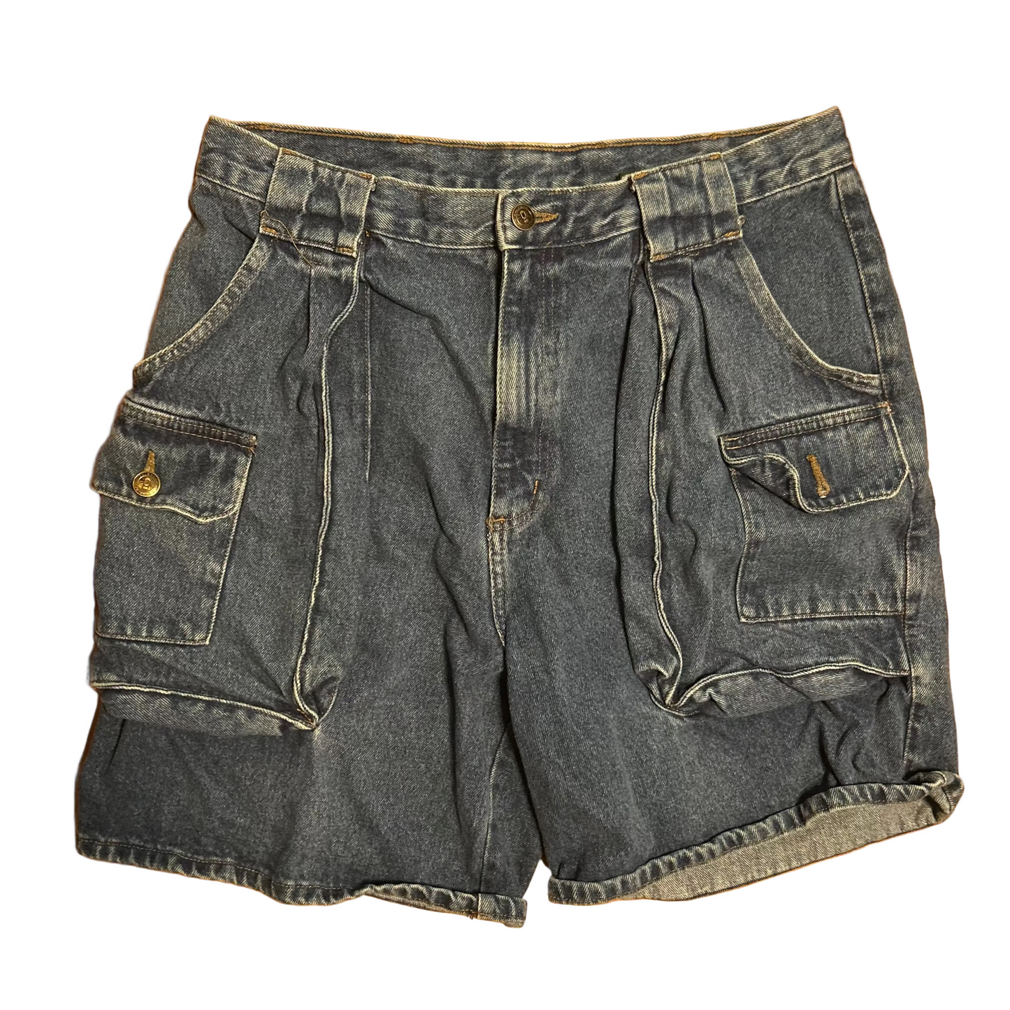 Coleman Denim Cargo Jean Shorts Jorts - 32" x 8"