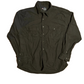 Faded Glory Black Cotton Button Up Shirt - XLarge - 25" x 30.5"
