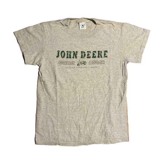 Delta Pro Weight John Deere Nothing Runs Like A American Classic Grey Tshirt - Small - 18.5" x 25.5"