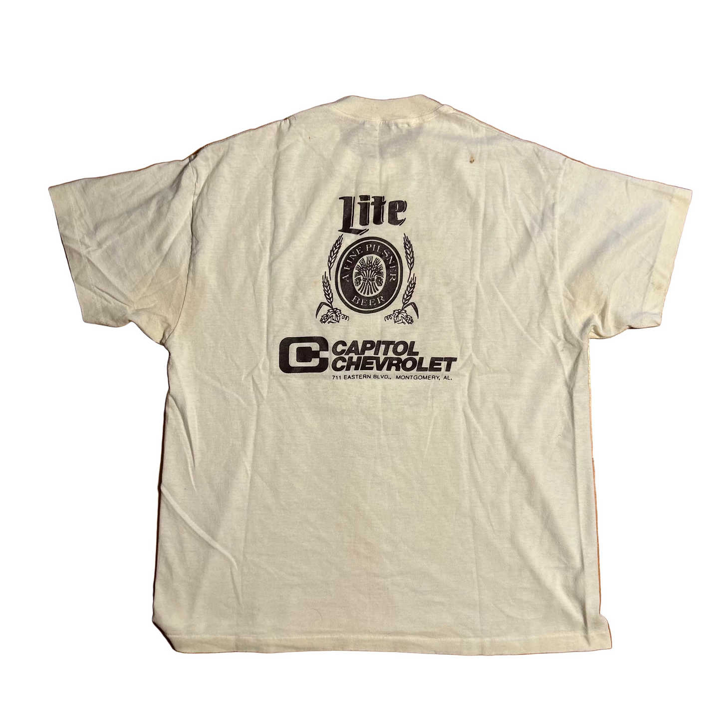 80's Montgomery Heritage Run White Tshirt - Medium - 20" x 26"