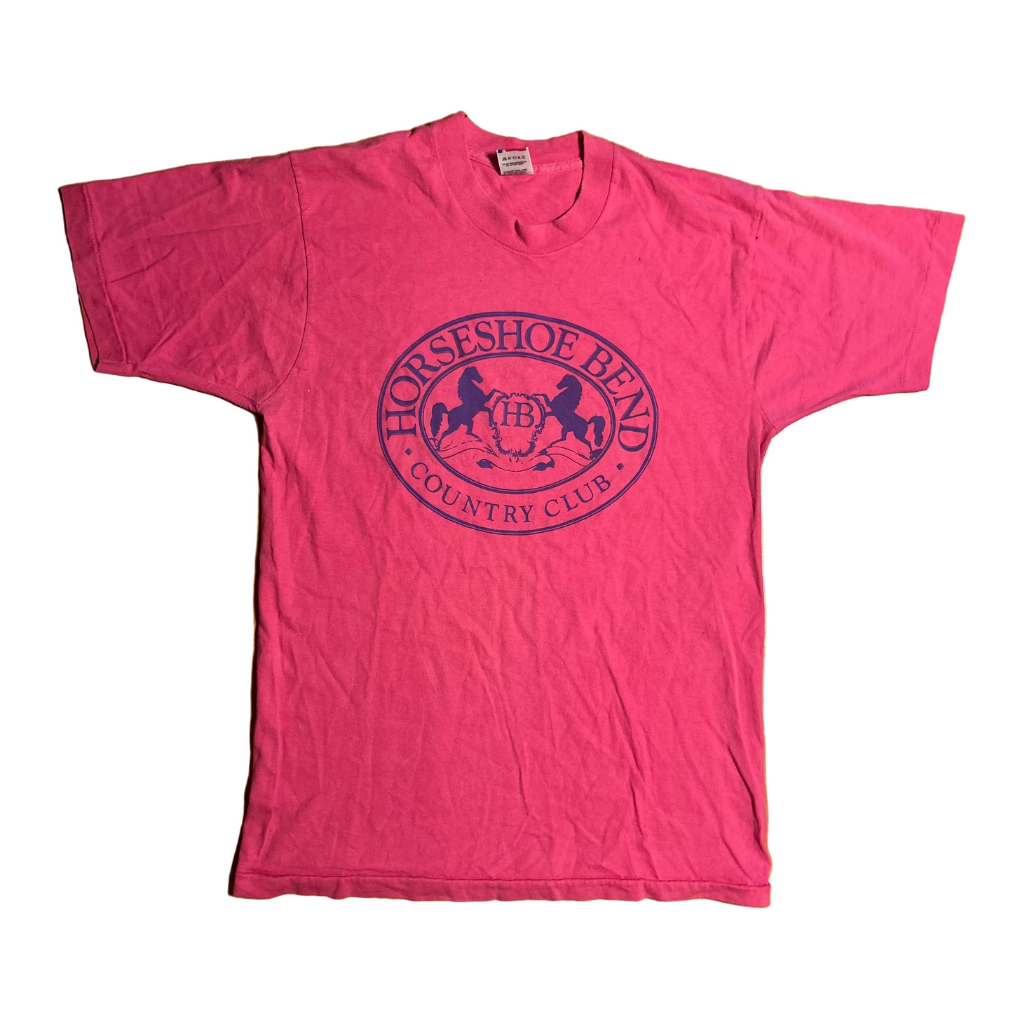 90's FOTL Horseshoe Bend Country Club Pink Tshirt - Small - 19" x 28"