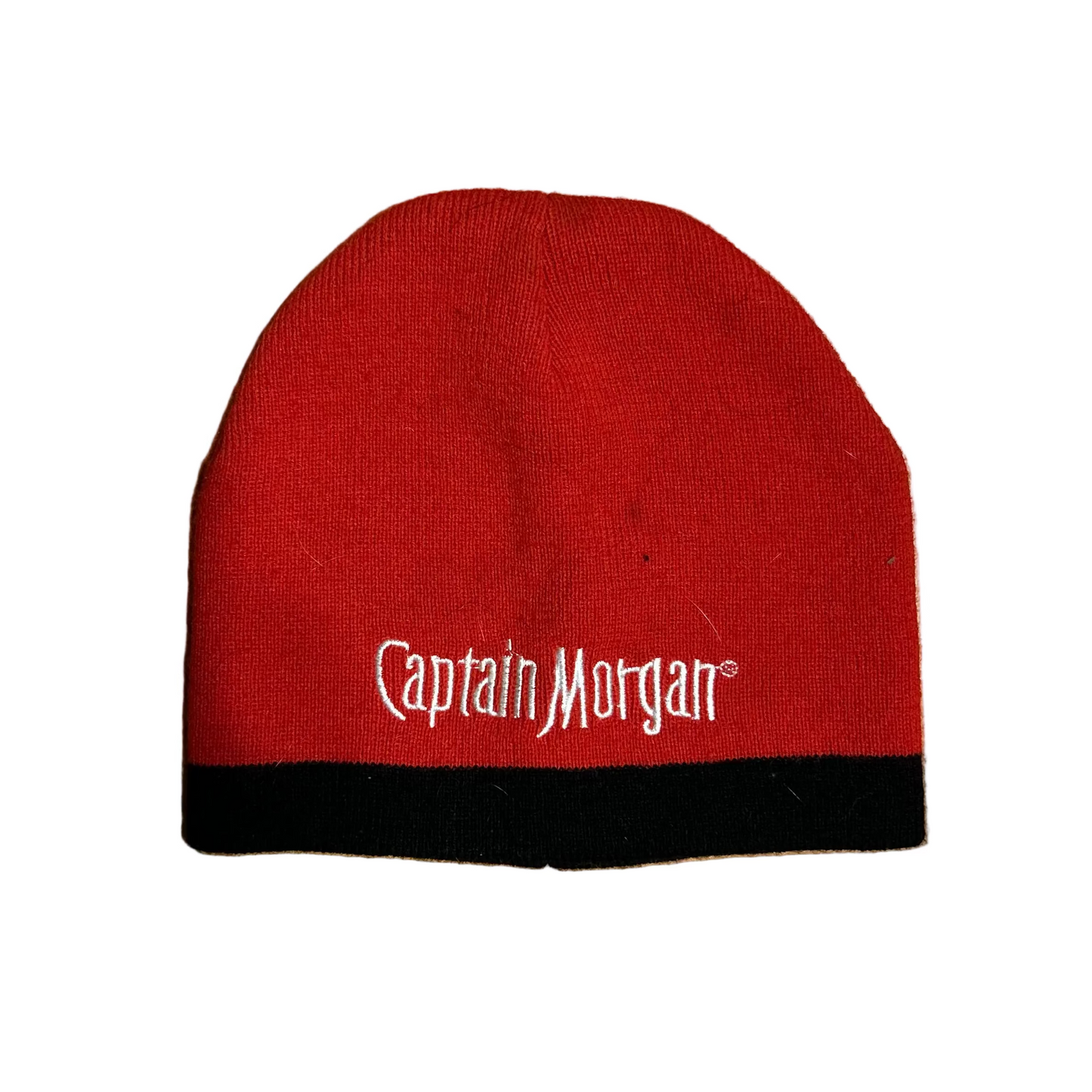 Captain Morgan Red Black Acrylic Beanie Hat