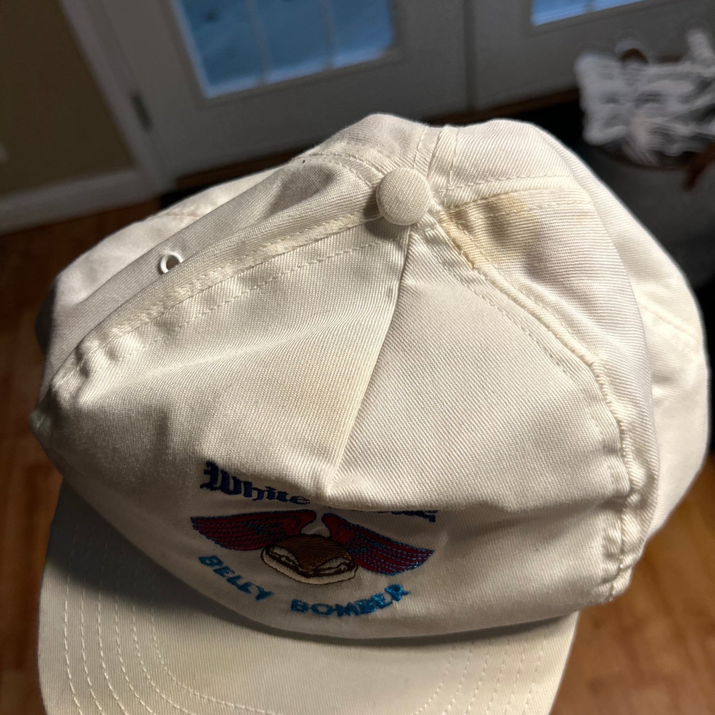 80's White Castle Belly Bomber White Hat