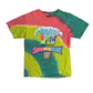 MTV Spring Break Pink Green Teal Tie Dye Tshirt - Small - 19" x 26"