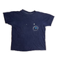 80/90's California Yacht Club Navy Blue Painter Pocket Tshirt - Medium - 21" x 24"