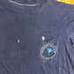 80/90's California Yacht Club Navy Blue Painter Pocket Tshirt - Medium - 21" x 24"