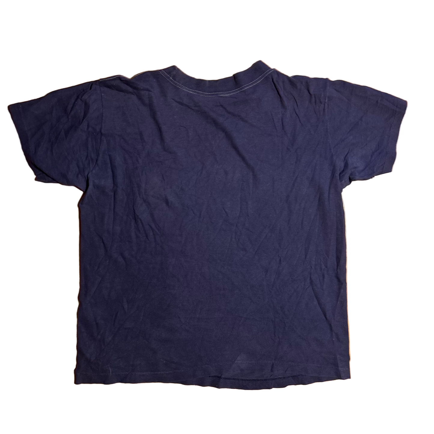 80/90's California Yacht Club Navy Blue Painter Pocket Tshirt - Medium - 21" x 24"