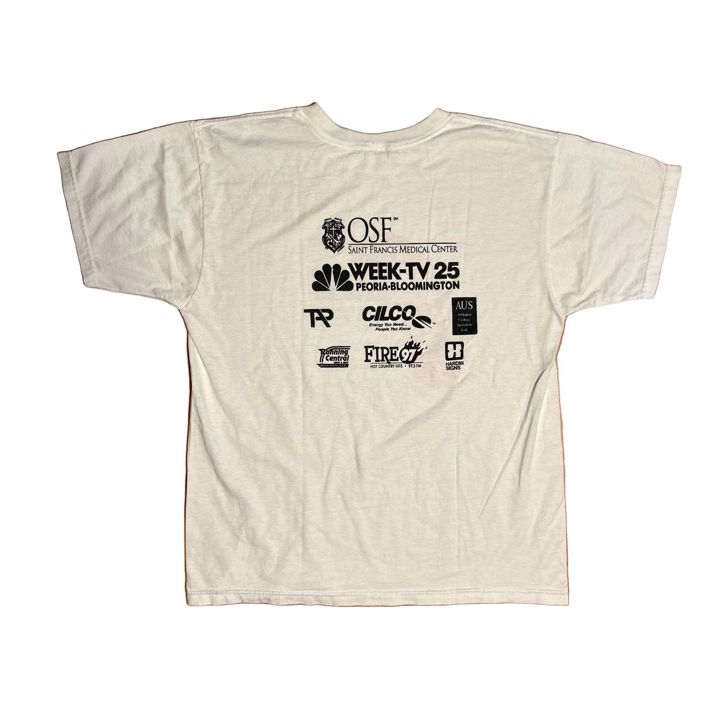 90's On The Road For Prostate Cancer White Tshirt - Medium - 21" x 27"
