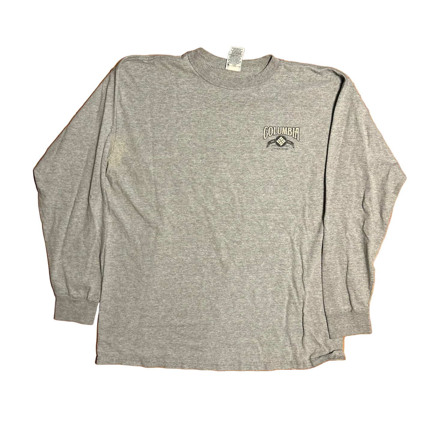 Columbia Natural Outdoors Grey Longsleeve Shirt - XLarge - 24" x 30"