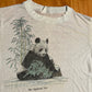 80/90's Panda Bamboo The National Zoo White Tshirt - Small - 19" x 24.5"