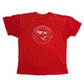 80's Helping Hands Paper Thin Red Tshirt - Medium - 21.5" x 26"