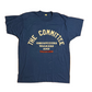 80's The Committee of Organizers Walkers and Talkers Blue Flocked Tshirt - Medium - 20" x 27.5"
