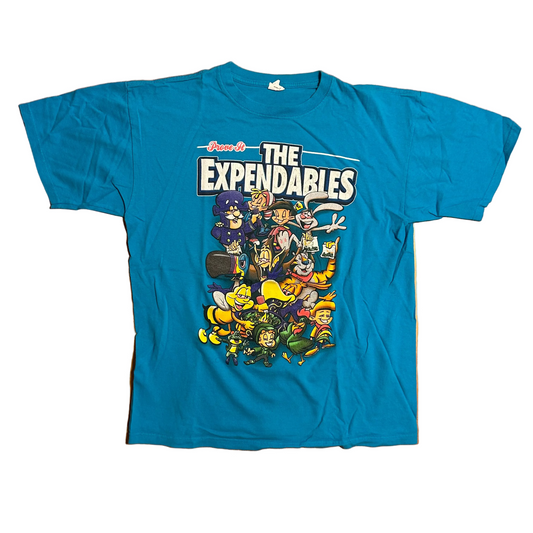 Anvil The Expendables Kellogg's Weed Blue Parody Tshirt - Medium - 21" x 26.5"